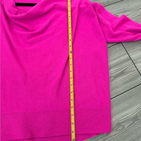 Antonio Melani Cashmere Cowl Neck Sweater - Barbiecore Pink - Picture 7 of 7